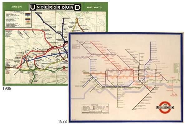 London Underground historic maps