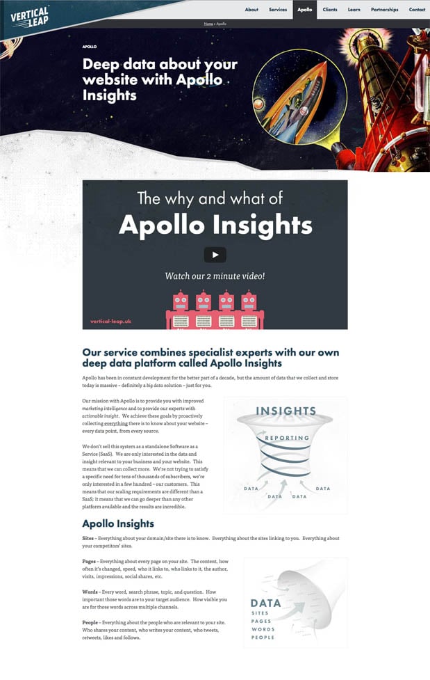 Apollo Page from the Vertical Leap site