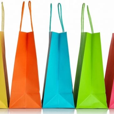 Shopping bags for Black Friday post