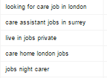 care home search terms