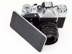Camera and iPhone
