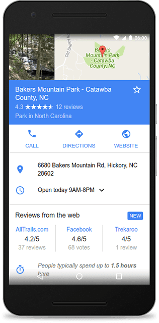 Google Reviews from the web in Google Search