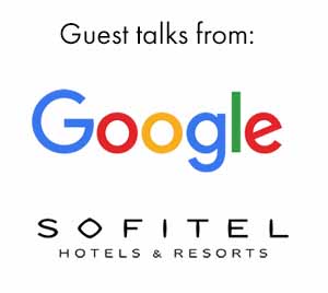 Guest talks from Google and Sofitel