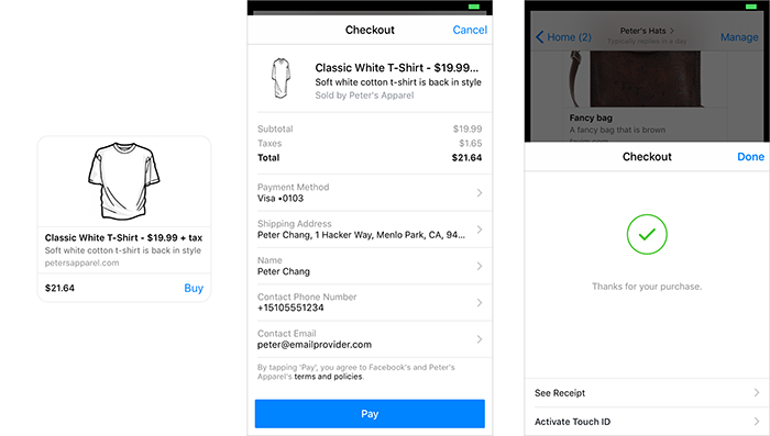Conversational UI for ecommerce
