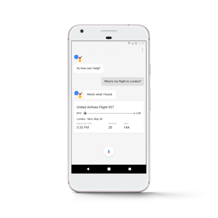 Pixel phone from Google answers travel questions