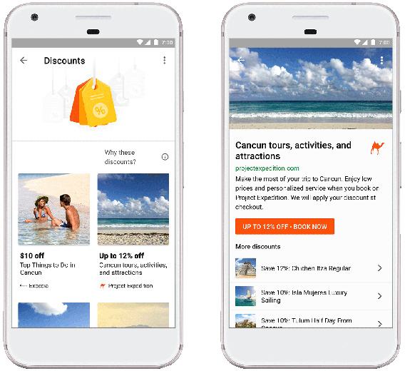 Google Trips - discount feature