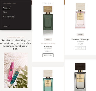 Rituals category page