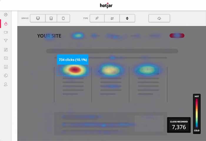 Measure action and engagement with your content is by using a heatmapping tool like Hotjar