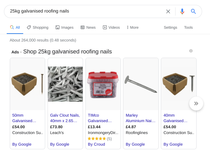 B2B-ecommerce-google-search-nails