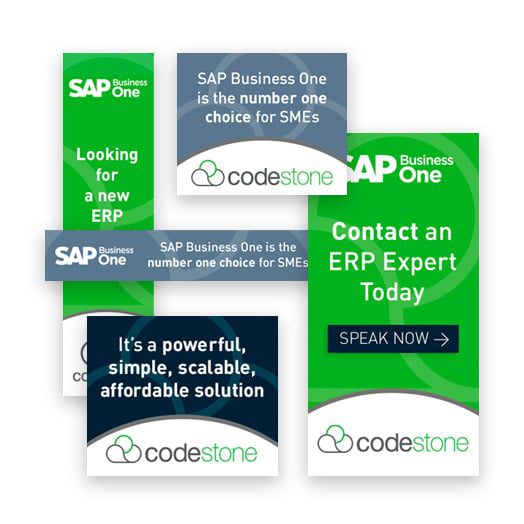 Codestone SEO and PPC case study image showing Codestone marketing ads