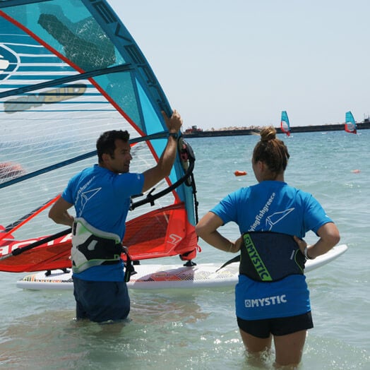 Flying Fish SEO CRO content and design case study image showing sailing instructor