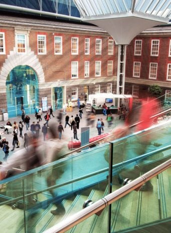 Middlesex University creative chatbot case study header image showing university campus