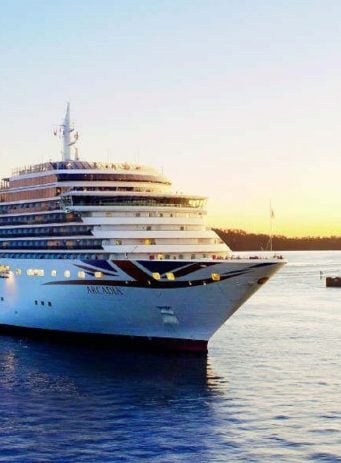 P&O Cruises SEO case study header image showing a cruise ship