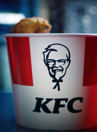 KFC SEO case study header showing a bucket of KFC