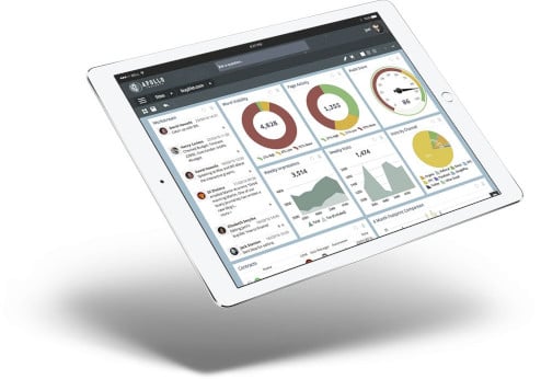 Apollo Insights dashboard on tablet