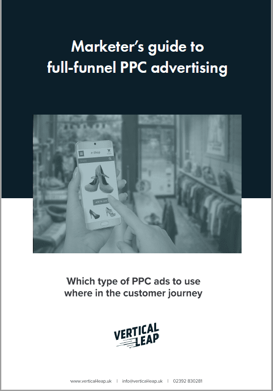 Cover of marketer's guide to full-funnel PPC advertising