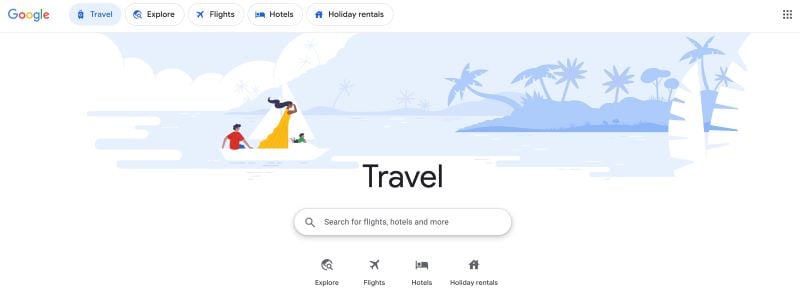 Google travel tool